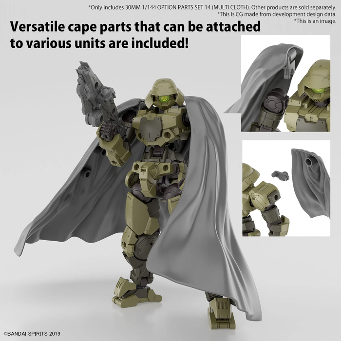 Bandai Gundam 30MM 1/144 Option Parts 14 Multi Cloth Model Kit W-27