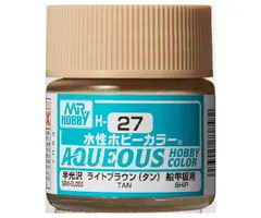 Mr.Hobby MR Hobby Aqueous Hobby Colors 10ML Tan Light Brown Ships Deck 27