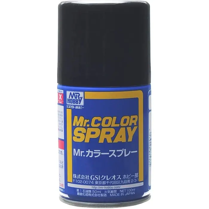 Mr.Hobby Mr.Hobby S-002 Black (Gloss) Spray 40ML