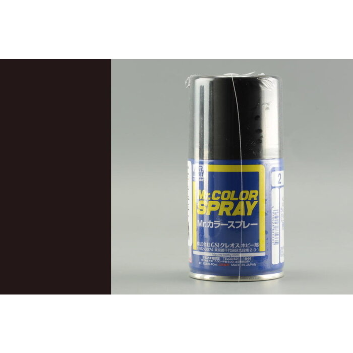 Mr.Hobby Mr.Hobby S-002 Black (Gloss) Spray 40ML