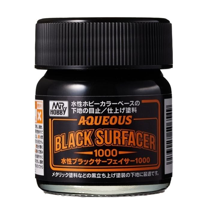 Mr.Hobby Mr Hobby Mr Aqueous Black Surfacer 1000 (40ml)HSF-03