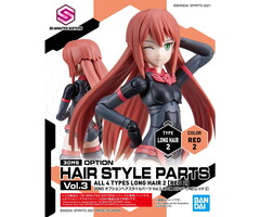 Bandai Gundam 30MS Option Hair Styles Parts Vol.3 Long Hair Red 2 Model Kit