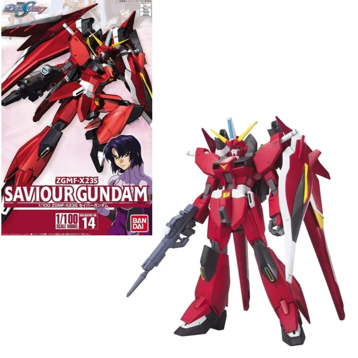 Bandai Gundam 1/100 Seed ZGMF-X23S Savior Gundam Model Kit 14