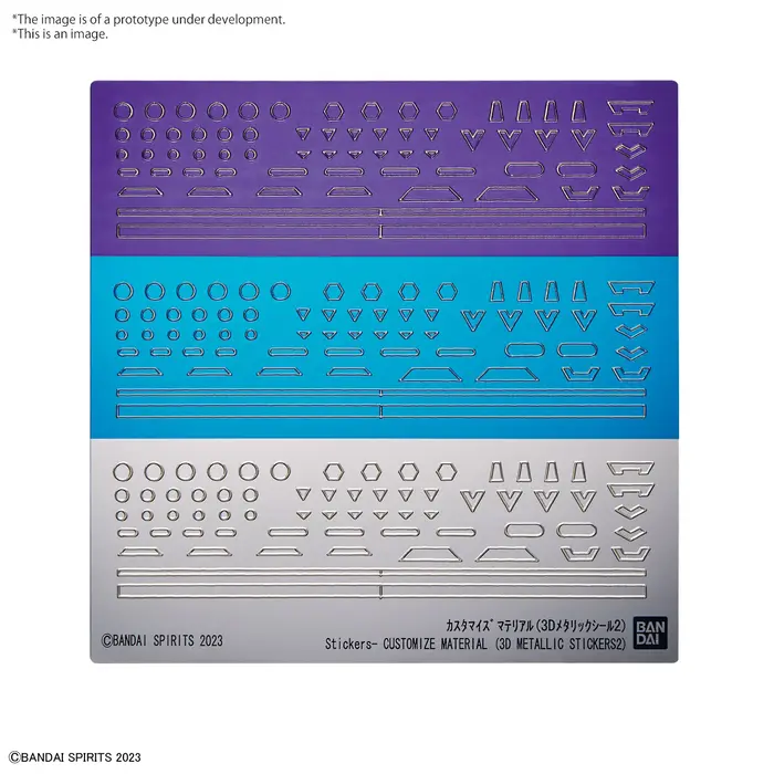 Bandai Gundam 30MM Customize Material (3D Metallic Stickers) 07
