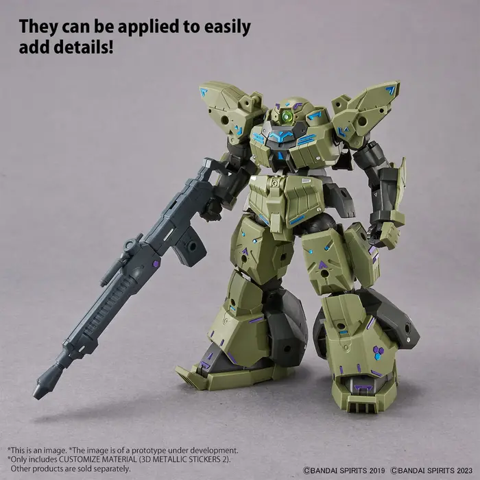 Bandai Gundam 30MM Customize Material (3D Metallic Stickers) 07