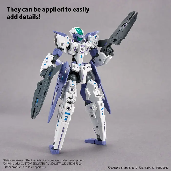 Bandai Gundam 30MM Customize Material (3D Metallic Stickers) 07