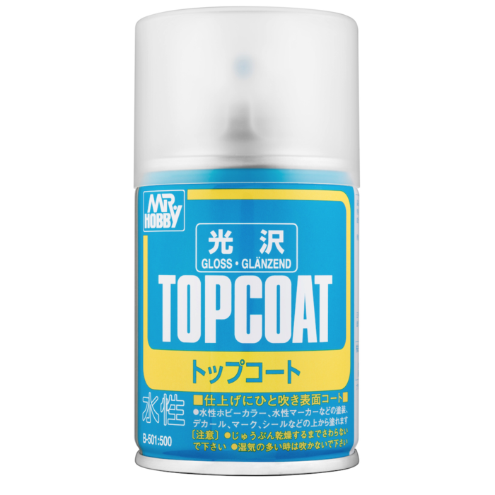 Mr.Hobby MR. Hobby Water Based Top Coat Gloss Water Based Spray 86ML