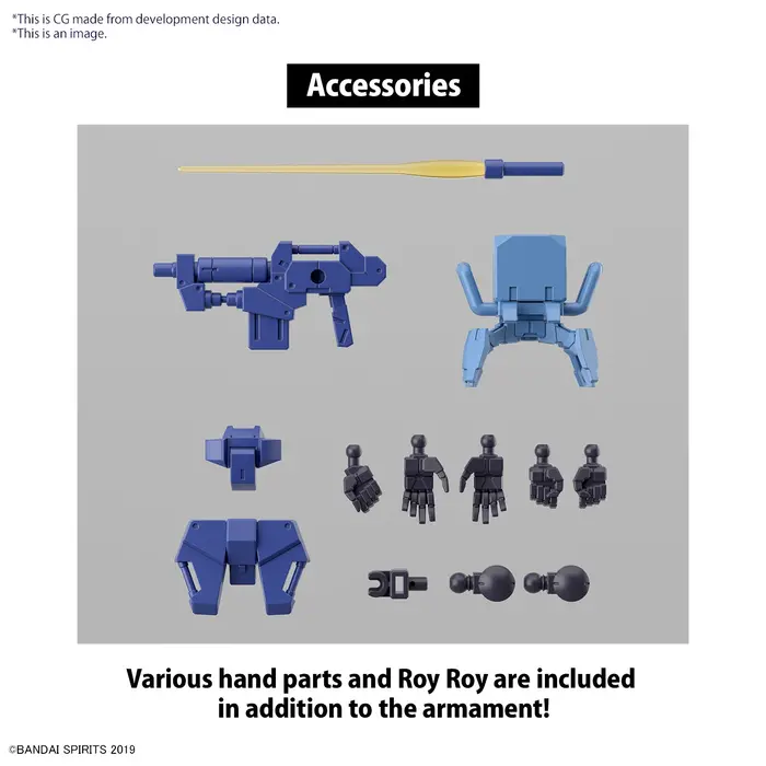 Bandai Gundam 30MM 1/144 eEXM-S03H Forestieri Model Kit 03