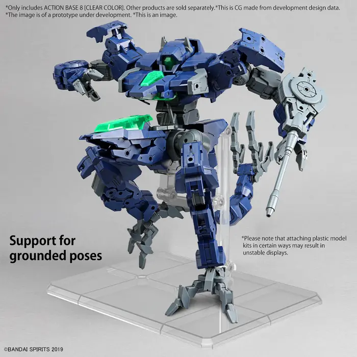 Bandai Gundam Action Base 8 Clear Color Model Kit
