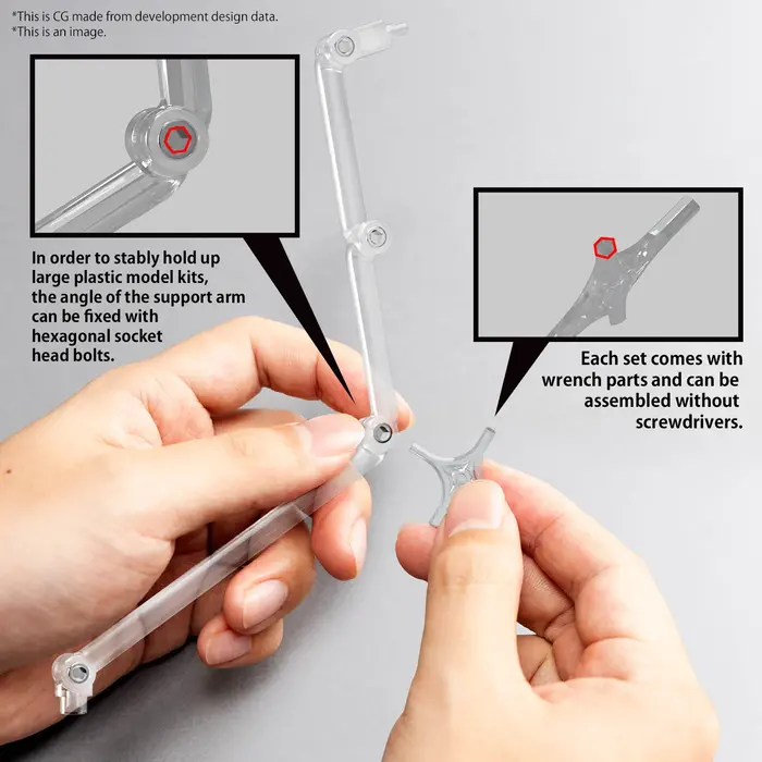 Bandai Gundam Action Base 8 Clear Color Model Kit