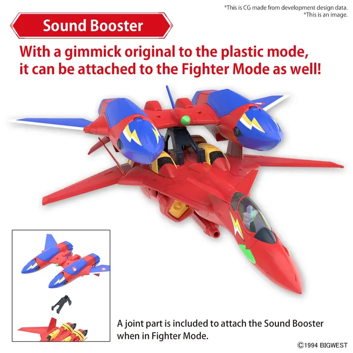 Bandai Gundam Macross HG 1/100 VF-19 Custom Fire Valkyrie w/ Sound Boost Model Kit