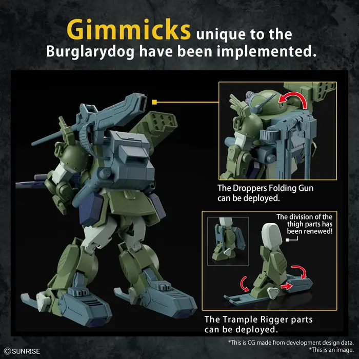 Bandai Gundam Votoms HG Burglarydog Model Kit