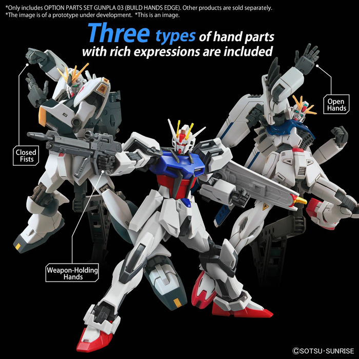 Bandai Gundam Option Parts Set 3 Build Hands Edge Model Kit