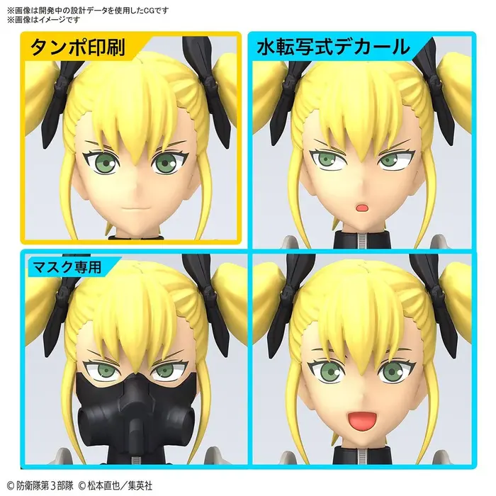 Bandai Kaiju NO.8 Standard Kikoru Shinomiya Model Kit Figure-Rise