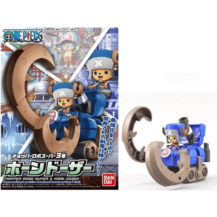 Bandai One Piece Chopper Robo Super 3 Horn Dozer 10cm Model Kit