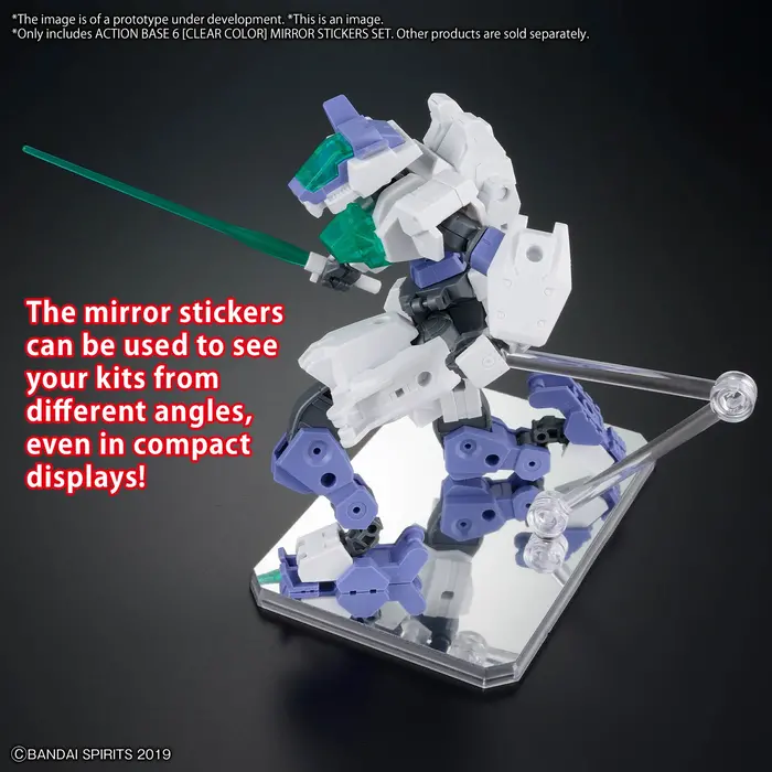 Bandai Gundam Action Base 6 (Clear Color ) Mirror Stickers Set Model Kit