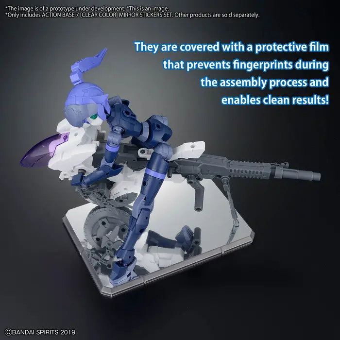 Bandai Gundam Action Base 7 (Clear Color) Mirror Stickers Set Model Kit