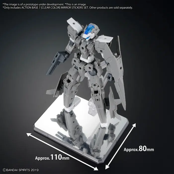 Bandai Gundam Action Base 7 (Clear Color) Mirror Stickers Set Model Kit
