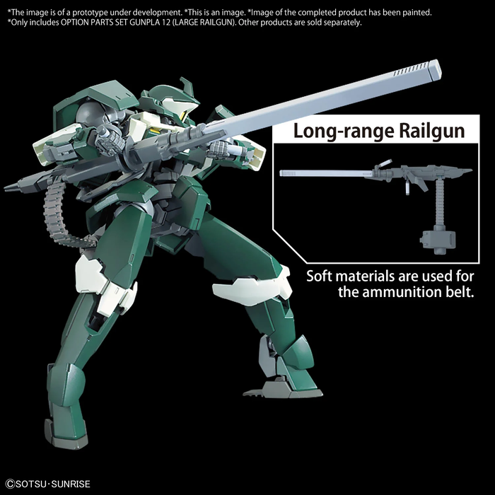 Bandai Gundam Option Parts set Gunpla 12 Large Railgun Model Kit