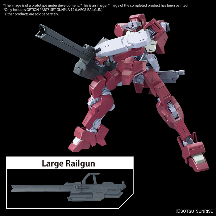 Bandai Gundam Option Parts set Gunpla 12 Large Railgun Model Kit