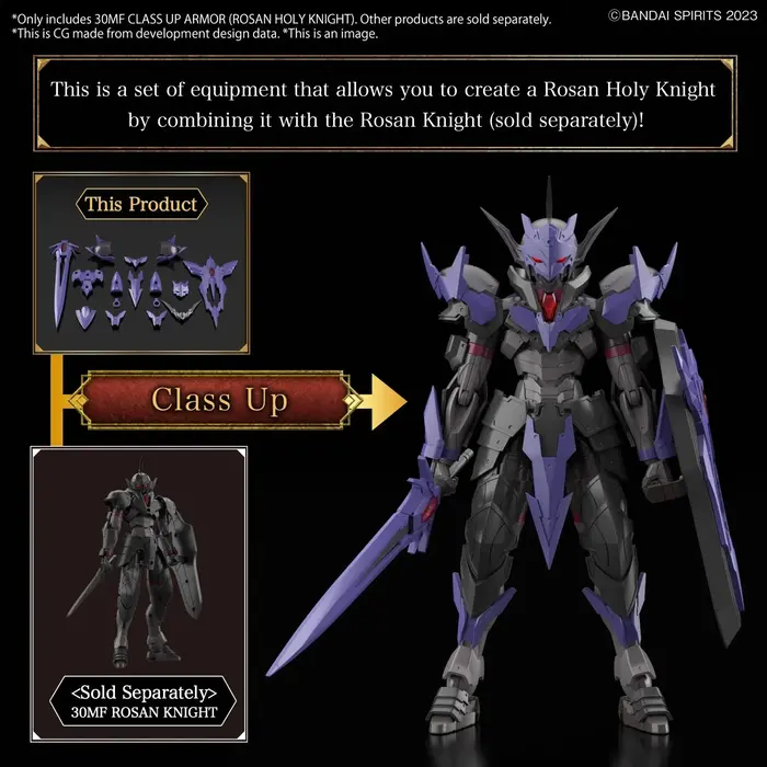 Bandai Gundam 30MF Class Up Armor Rosan Holy Knight Model Kit