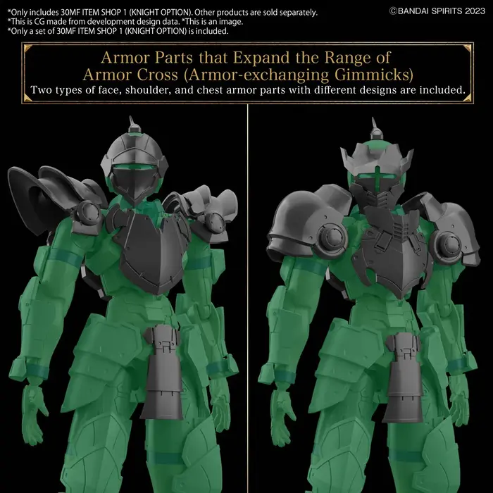 Bandai Gundam 30MF Item Shop 1 Knight Option Model Kit