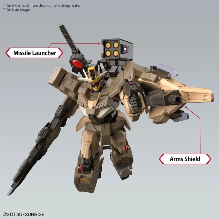 Bandai Gundam HG 1/144 Gundam OO Command Quan T Desert Type Model Kit