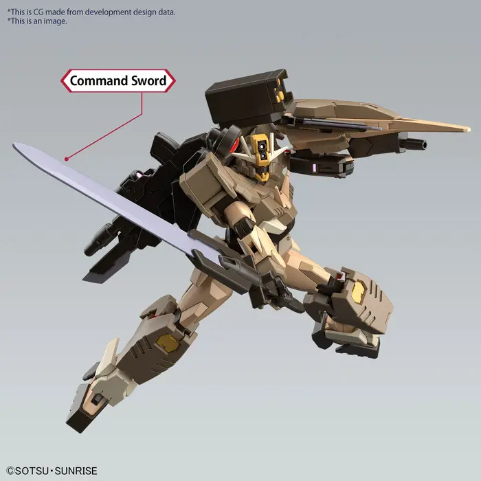 Bandai Gundam HG 1/144 Gundam OO Command Quan T Desert Type Model Kit