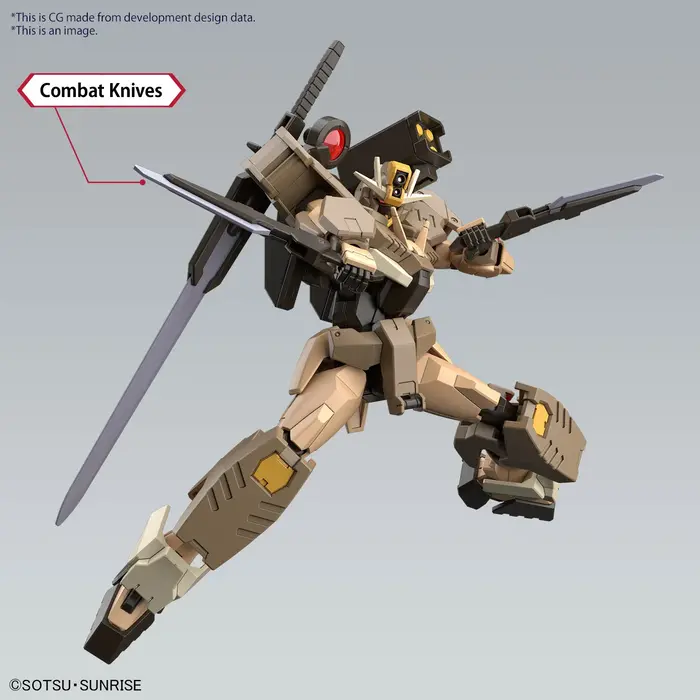 Bandai Gundam HG 1/144 Gundam OO Command Quan T Desert Type Model Kit