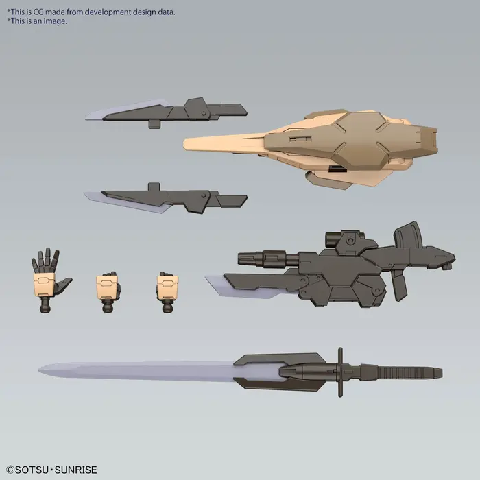 Bandai Gundam HG 1/144 Gundam OO Command Quan T Desert Type Model Kit