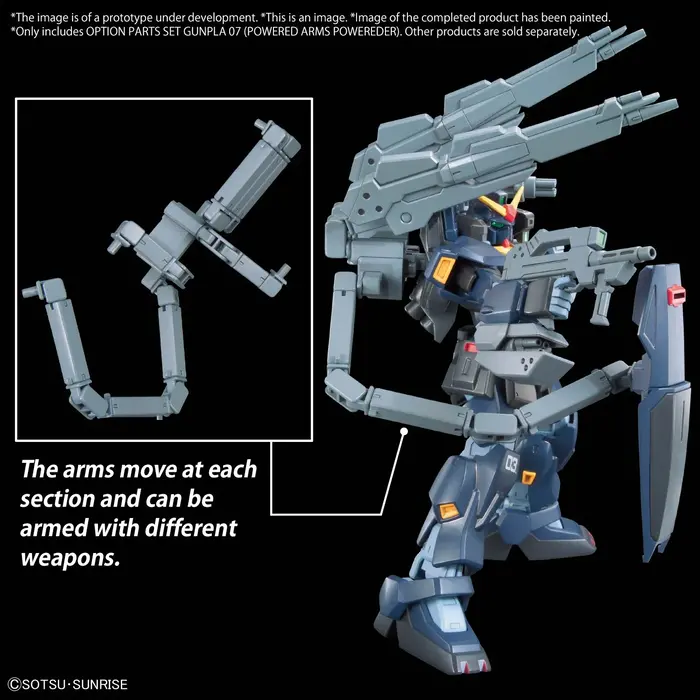 Bandai Gundam Option Parts Set Gunpla 07 Powered Arms Powered Model Kit