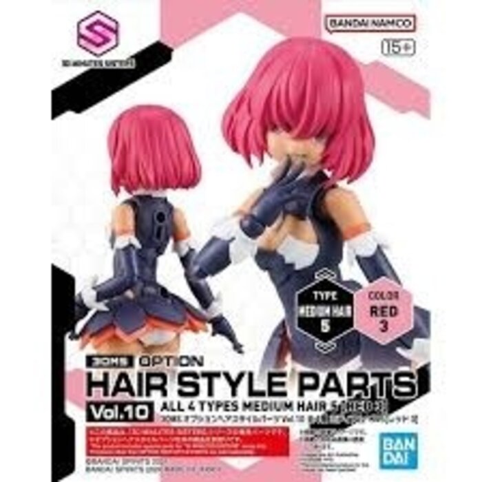 Bandai Gundam 30MS Option Hair Style Parts Vol.10 Red