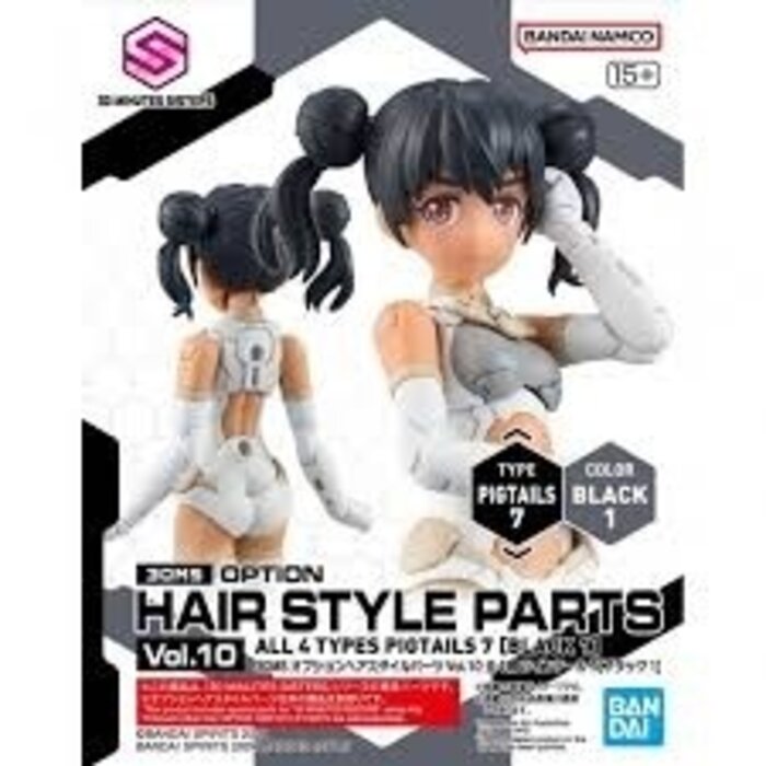 Bandai Gundam 30MS Option Hair Style Parts Vol.10 Black