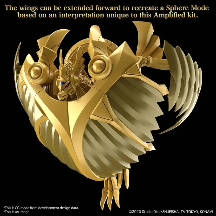 Bandai Yu-Gi-Oh Figure-Rise Stand. Amplified Winged Dragon Of Ra Model Kit
