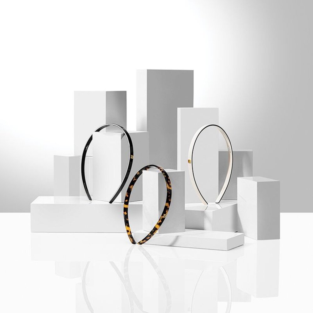 Balmain Headband Small - White/Black Balmain Headband Small - White/Black