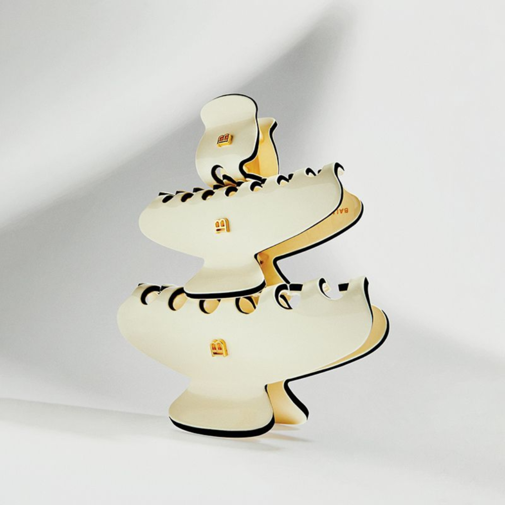 Balmain Haarclip Medium - White/Black Balmain Haarclip Medium - White/Black