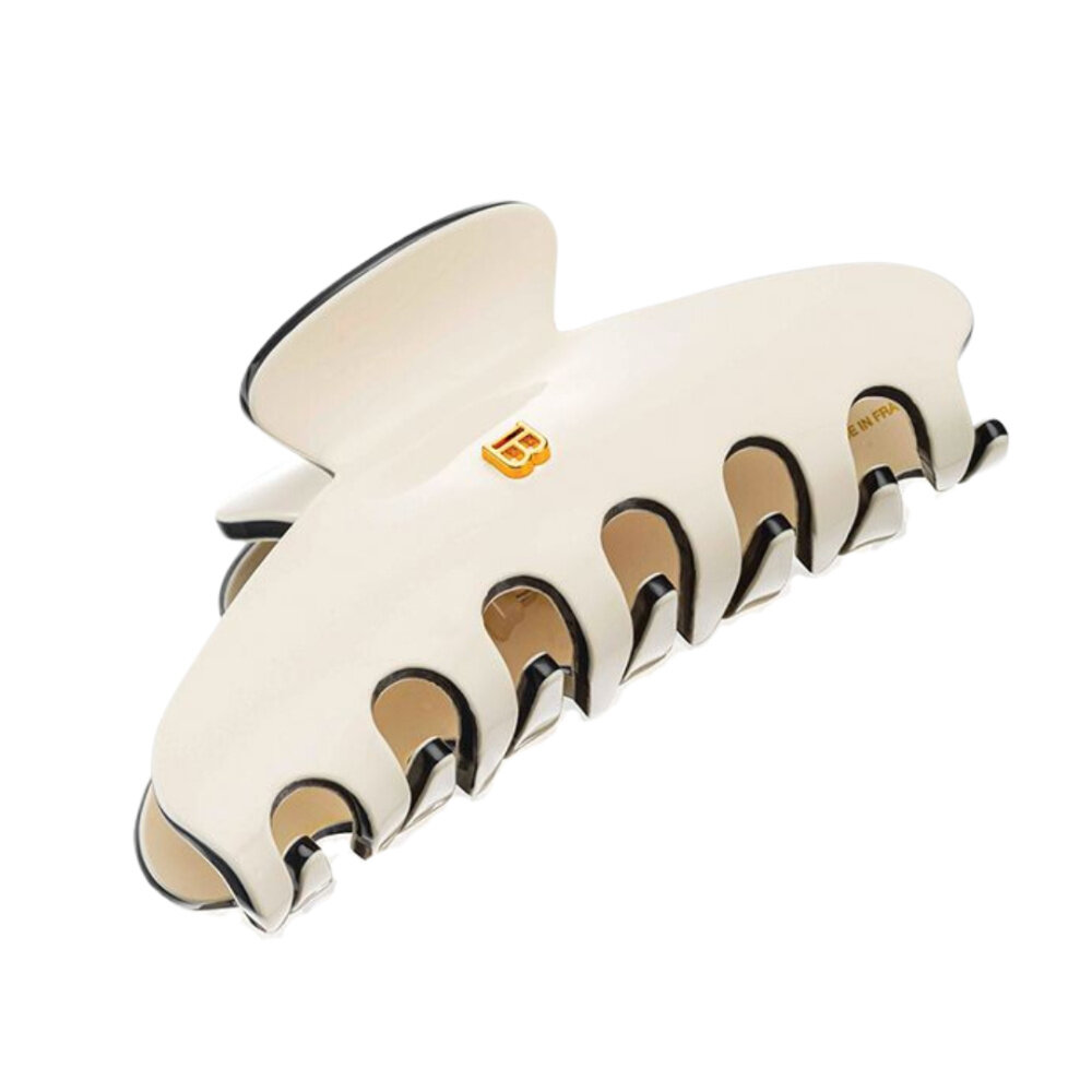 Balmain Haarclip Large - White/Black Balmain Haarclip Large - White/Black
