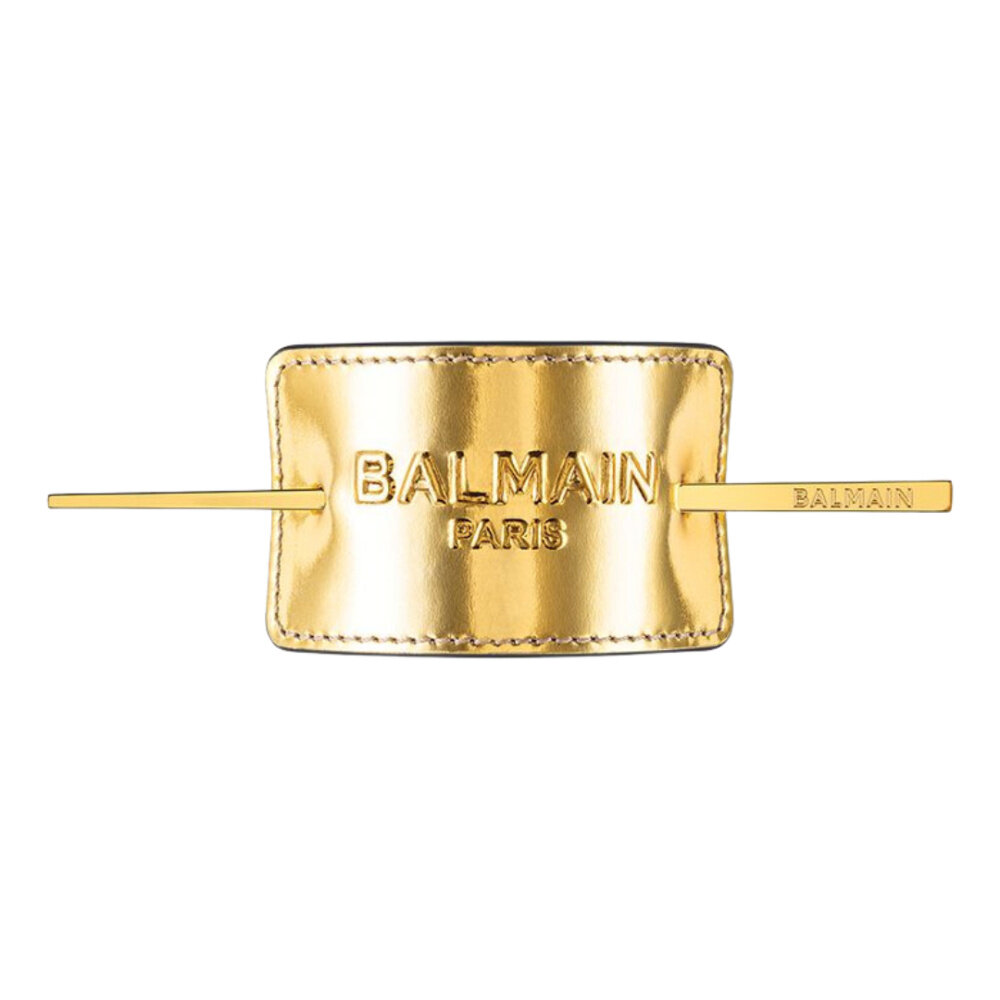 Balmain Haarspeld Leather Signature - Gold Balmain Haarspeld Leather Signature - Gold