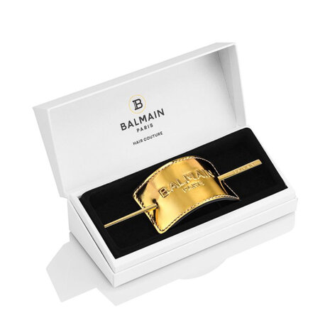 Balmain Haarspeld Leather Signature - Gold Balmain Haarspeld Leather Signature - Gold