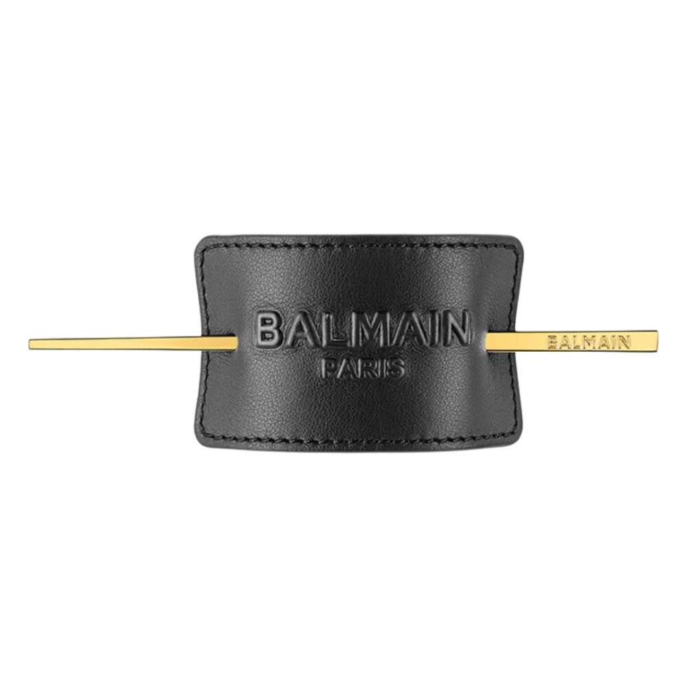 Balmain Haarspeld Leather Signature - Black Balmain Haarspeld Leather Signature - Black