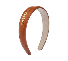 Balmain Large Cognac Riviera Headband Balmain Large Cognac Riviera Headband