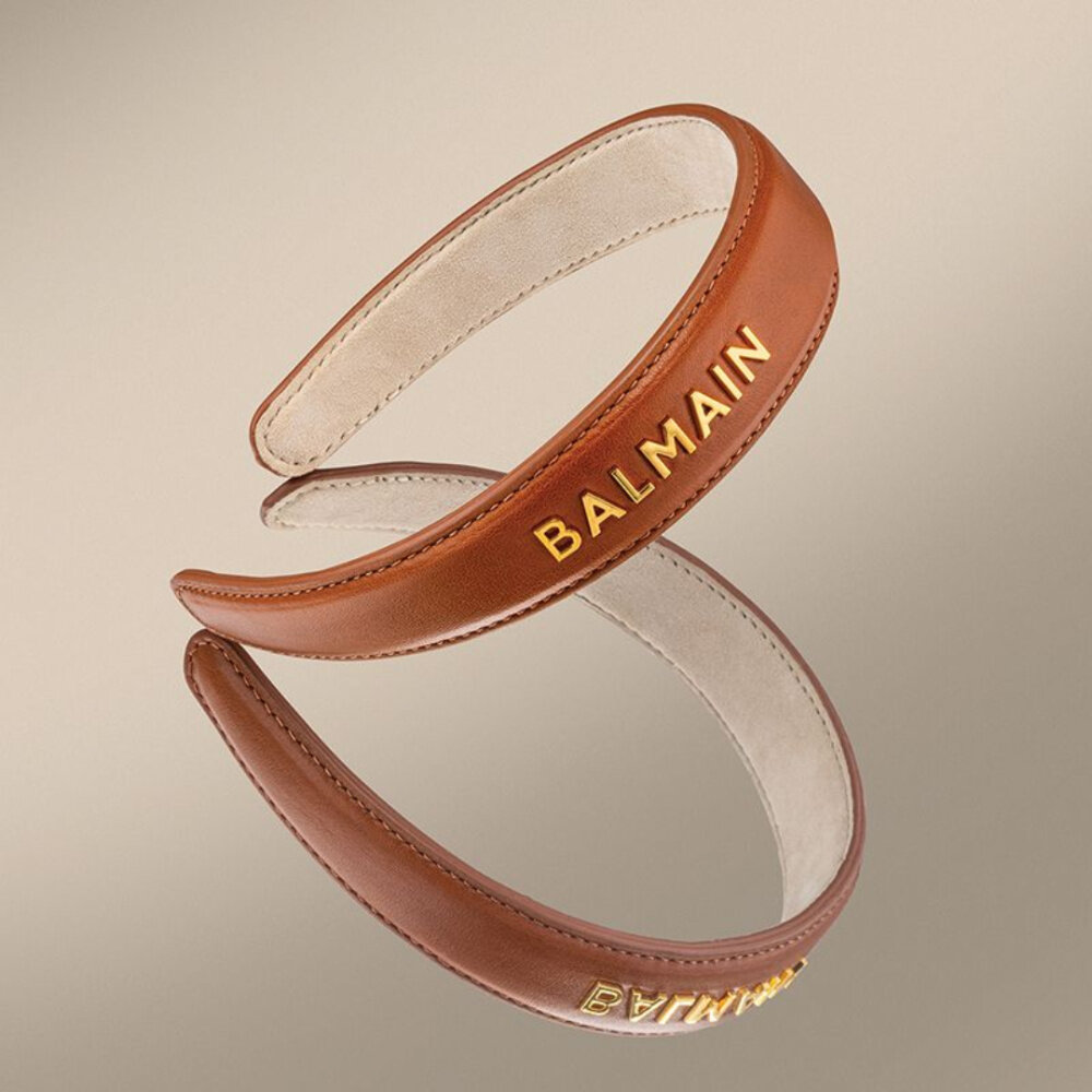 Balmain Riviera Headband Large - Cognac Balmain Riviera Headband Large - Cognac