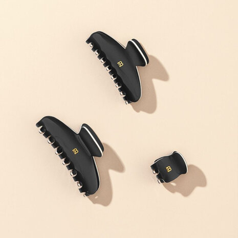 Balmain Haarclip Extra Small - Black/White Balmain Haarclip Extra Small - Black/White