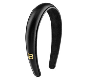Balmain Puffed Leather Headband Balmain Puffed Leather Headband