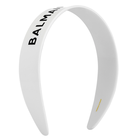 Balmain Limited Edition Legacy Cellulose Acetate Haarband White Logo FW24 Balmain Limited Edition Legacy Cellulose Acetate Haarband White Logo FW24