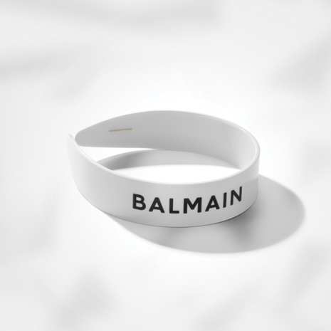 Balmain Limited Edition Legacy Cellulose Acetate Haarband White Logo FW24 Balmain Limited Edition Legacy Cellulose Acetate Haarband White Logo FW24