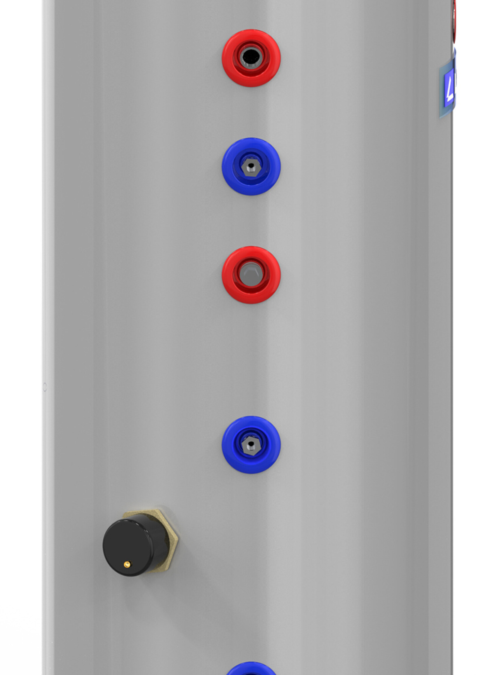 LMNT Indirekt beheizter Schnellboilertank CAWT-200L – Duplex 2205, 200 Liter mit Wärmetauscher-Spirale für Wärmepumpensysteme