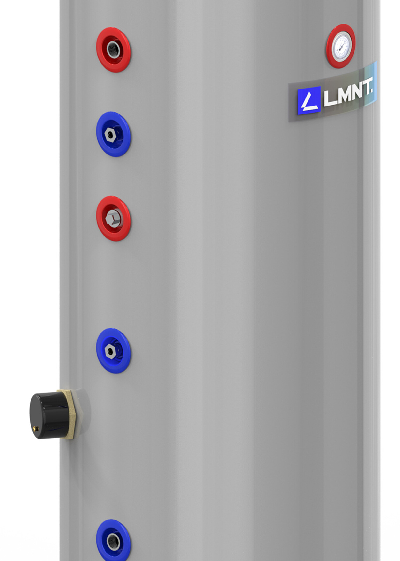 LMNT Indirekt beheizter Schnellboilertank CAWT-200L – Duplex 2205, 200 Liter mit Wärmetauscher-Spirale für Wärmepumpensysteme