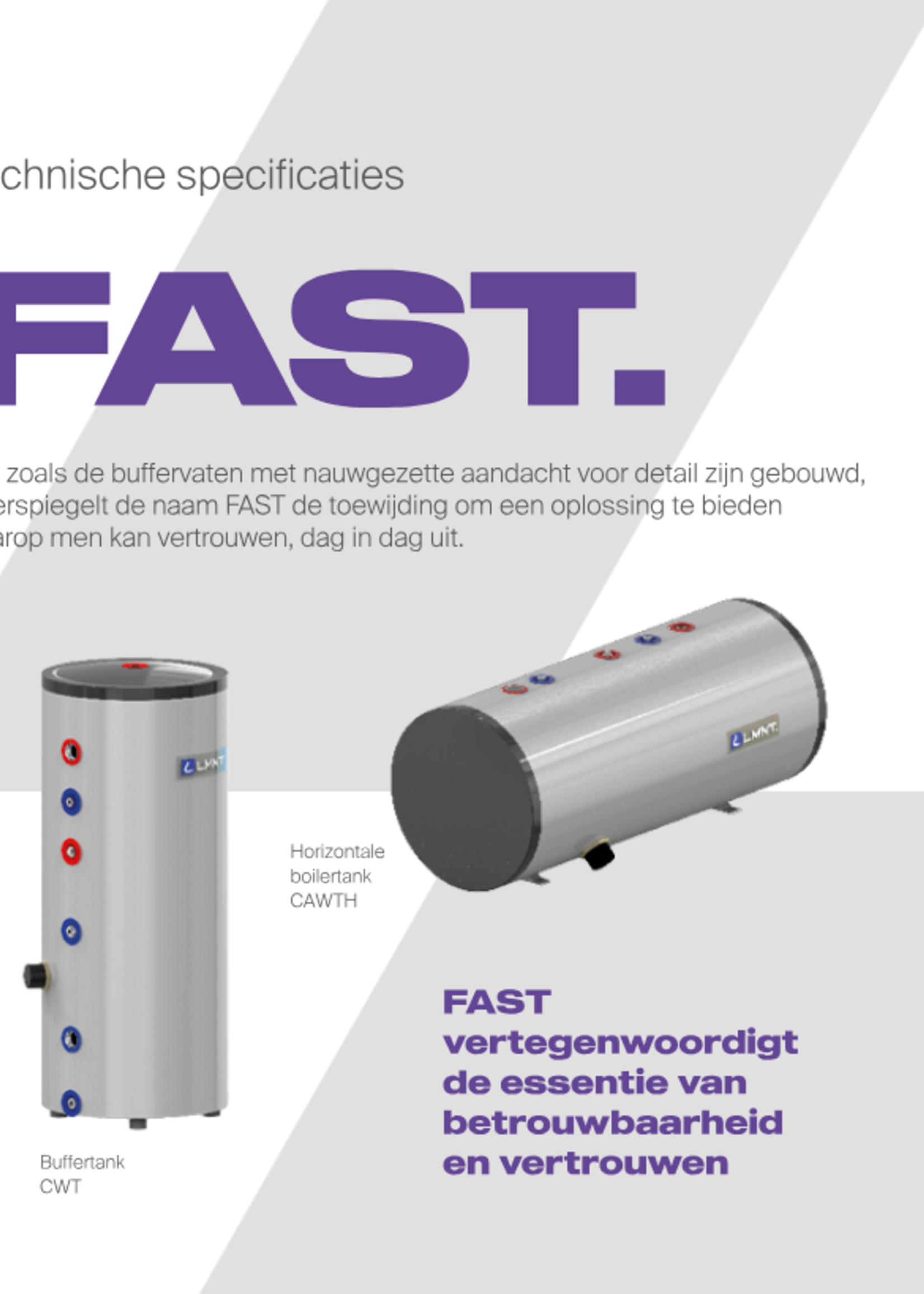 LMNT Indirect gestookte Fast Boilertank CAWT-200L Duplex 2205 200 liter met coil(Spiraal) Voor warmtepomp