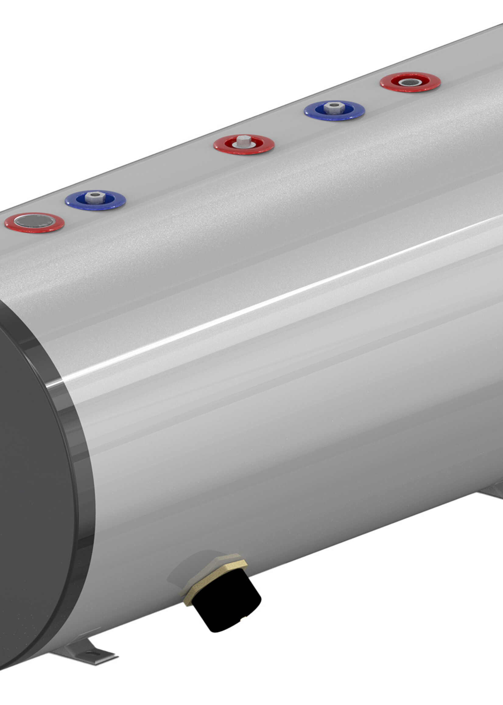 LMNT Indirectly Heated Fast Horizontal Boiler Tank CAWT-300L – Duplex 2205, 300 Litres with Coil (Spiral) for Heat Pump Systems